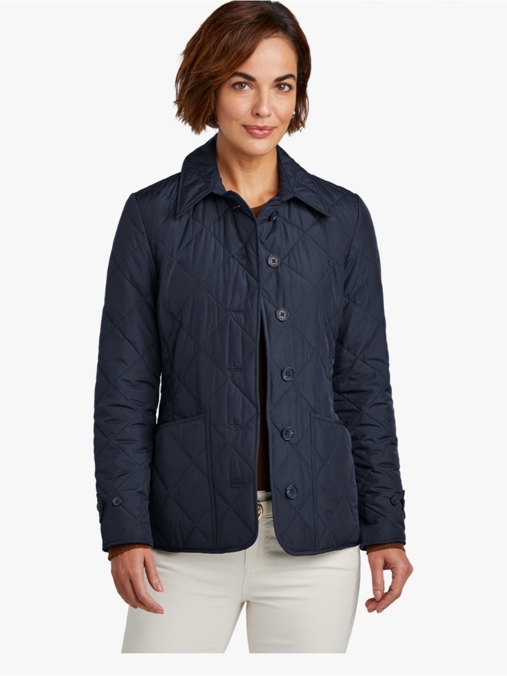Brooks Brothers Women's Quilted Jacket - Navy